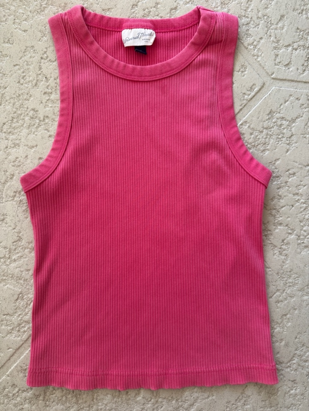 Universal Thread Hot Pink Ribbed Tank Top
